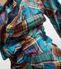 Drunken tartan ruffled shirt