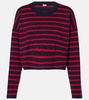 Anagram striped wool-blend sweater