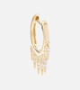 Fringe 14kt gold earrings with diamonds