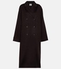 Oversized double-breasted wool coat