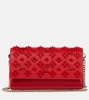 Paloma embellished leather clutch