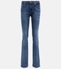 Mid-rise bootcut jeans