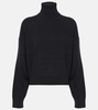 Wool, cashmere and silk turtleneck sweater