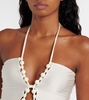 Embellished halterneck swimsuit