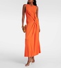 Saralien gathered jersey maxi dress