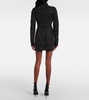 Rhinestone-embellished jersey minidress