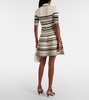 Dessie striped knitted minidress