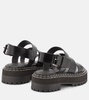 Lug leather sandals