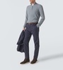 Treccia cashmere half-zip sweater