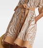 Ostenda zebra-print silk wrap dress