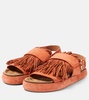 Alba fringed suede sandals