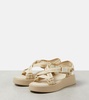 Mila logo platform sandals