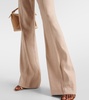 Komi linen-blend twill flared pants