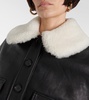 Judd shearling-trimmed leather jacket