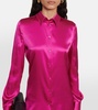 Silk-blend blouse