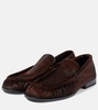 Calf hair loafers