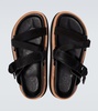 Hybrid Belt leather platform sandals