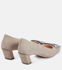 Belle Vivier suede pumps