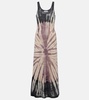 Beca tie-dye cashmere and silk maxi dress