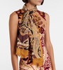 Printed cashmere scarf