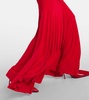 Ruched strapless gown