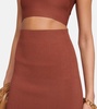 High-rise pencil skirt