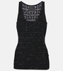 4G jacquard tank top