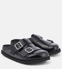 222 West patent leather clogs