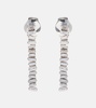 18kt white gold drop earrings with white diamonds 