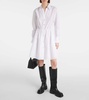 Ruched cotton shirtdress