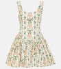 Pluma floral corset cotton dress