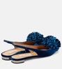 Couturier velvet slingback flats