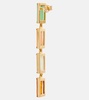 Deco Maxi embellished 9kt gold drop earrings