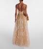 Arboreal embroidered gown