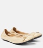 Leather ballet flats 