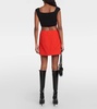 Coci wool-blend miniskirt