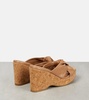 Avenue leather wedge sandals