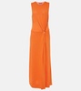 Saralien gathered jersey maxi dress