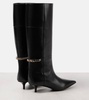 Gucci Signoria leather knee-high boots