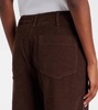 Vera cropped corduroy wide-leg pants