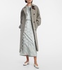 Herringbone wool and cashmere-blend coat