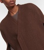 Wool zipped cape