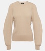 Ribbed-knit cashmere sweater