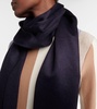 Blaine silk and cashmere scarf