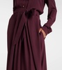 Hattie silk crepe midi dress