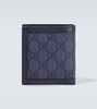 Ophidia Leather and Monogrammed Coated-Canvas Billfold Wallet