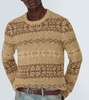 Fair Isle silk and wool sweater