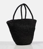 Emilie raffia basket bag