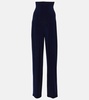 High-rise wide-leg pants