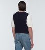 Intact ribbed-knit cotton sweater vest